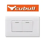 INTERRUPTOR DOBLE COLOR BLANCO MARCA CUBULL MODELO A3-007
