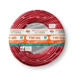 Cable TW-80 Plus 10 AWG Indeco 450/750V Rojo 100 Metros